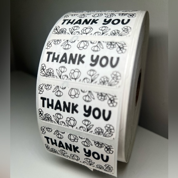 100 Thank You Stickers 2in | Packaging Supplies NWT​​​​​ - Picture 3 of 12